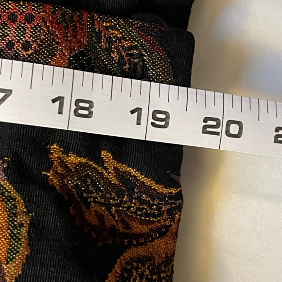 Brocade Black and Brown Floral Blazer Jacket - Picture 9 of 12